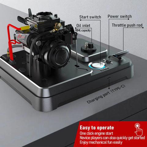 Assembled 4-Stroke Nitro/Gasoline Engine