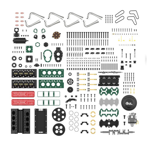 Gas Powered 28cc Mini V8 Engine Kit