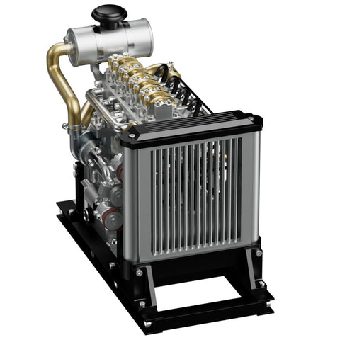 Mini Inline 4-Cylinder Diesel Engine with Cooling System 300+ PCS