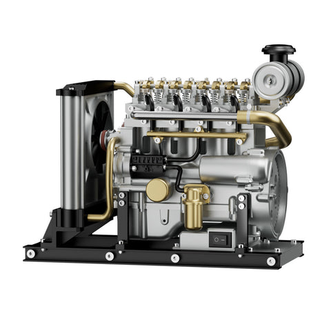 Mini Inline 4-Cylinder Diesel Engine with Cooling System 300+ PCS