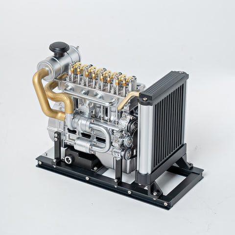 Mini Inline 4-Cylinder Diesel Engine with Cooling System 300+ PCS