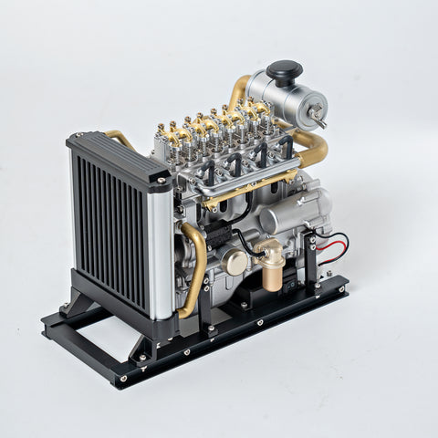 Mini Inline 4-Cylinder Diesel Engine with Cooling System 300+ PCS