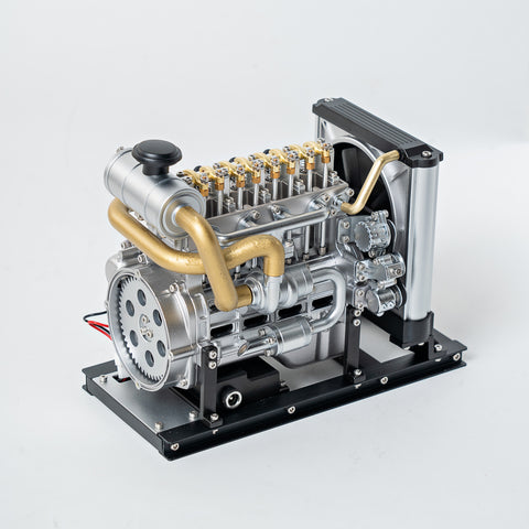 Mini Inline 4-Cylinder Diesel Engine with Cooling System 300+ PCS