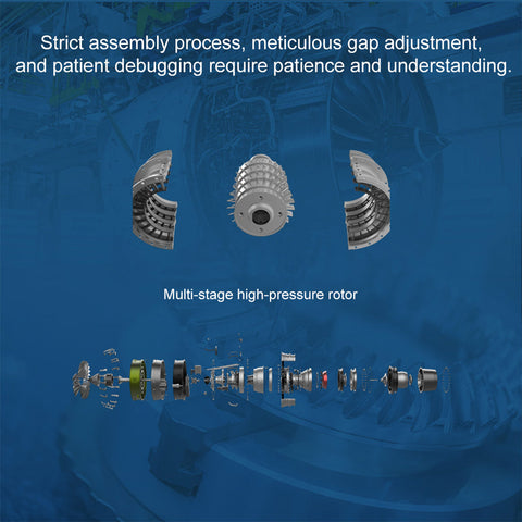 Metal Dual-Spool Aircraft Jet Engine Model 1000+Pcs
