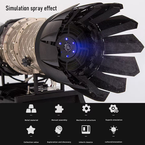 Fighter Jet Engine That Powers F-35s | 600+ CNC Parts Military Turbofan Kit