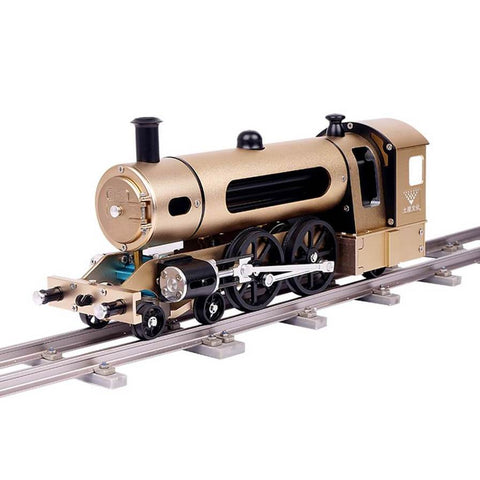 Historic Steam Locomotive Train With Track