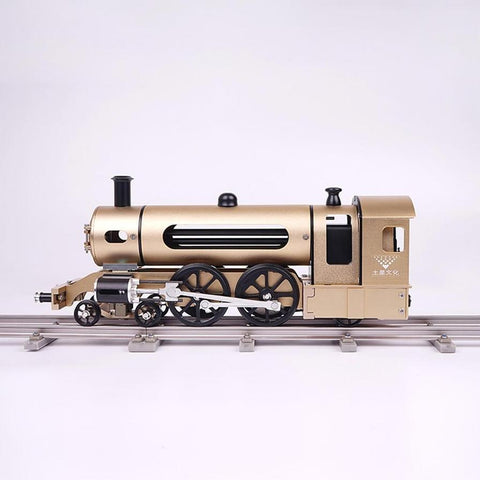 Historic Steam Locomotive Train With Track