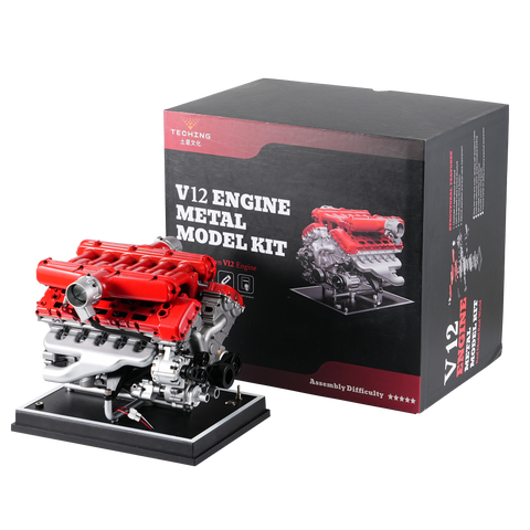 Working V12 Supercar Engine Model with Throttle Control