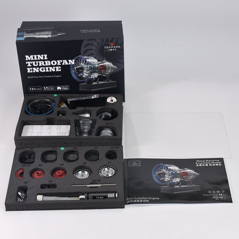 Mini Turbofan Engine Kit - Entry Level Working Model | 170 Metal Parts