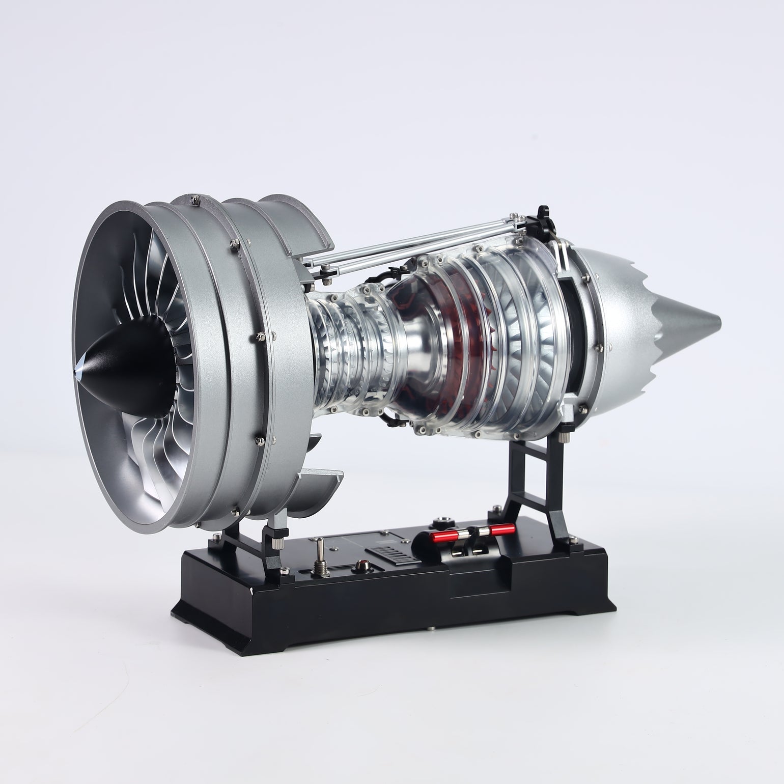 Small Scale Kit Commercial Jet Engine Model - Working Metal Turbofan Kit - 300 Parts ...