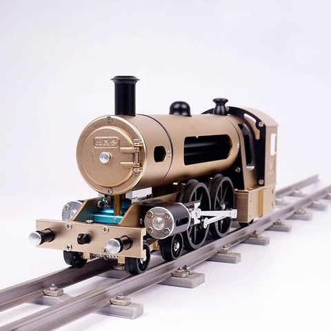 Historic Steam Locomotive Train With Track
