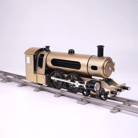 Historic Steam Locomotive Train With Track