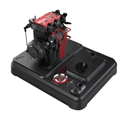 Twin Cylinder 4 Stroke Air Cooled Nitro Engine Model Kit