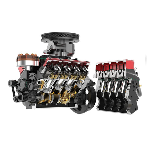 Gas Powered 28cc Mini V8 Engine Kit