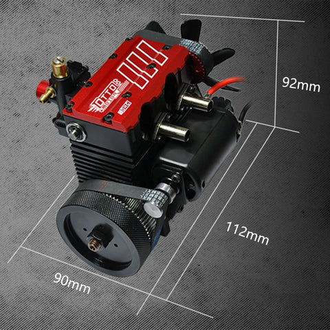 Twin Cylinder 4 Stroke Air Cooled Nitro Engine Model Kit